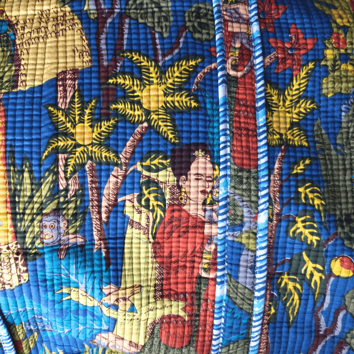 インド産 キルト大容量トート ハンドメイド