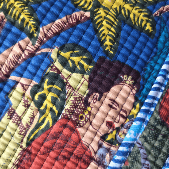 インド産 キルト大容量トート ハンドメイド